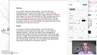 Basic Writing Screencast