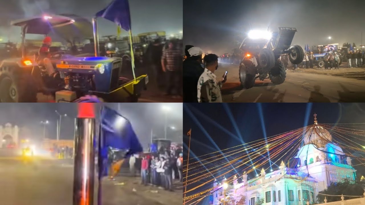 Yatra shri Ber sahib🙏🏻ford de latt😍trector stunt 🚀//pendu boy 