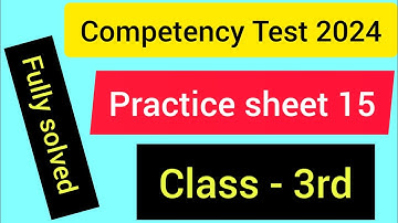 Competency Enhancement Plan #cep #practice sheet 15 #punjabi #maths #evs #fully solved #class 3rd