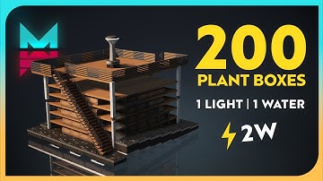 200+ Planter Box with Only 2W⚡| The Best Automatic Crop Farm in Once Human