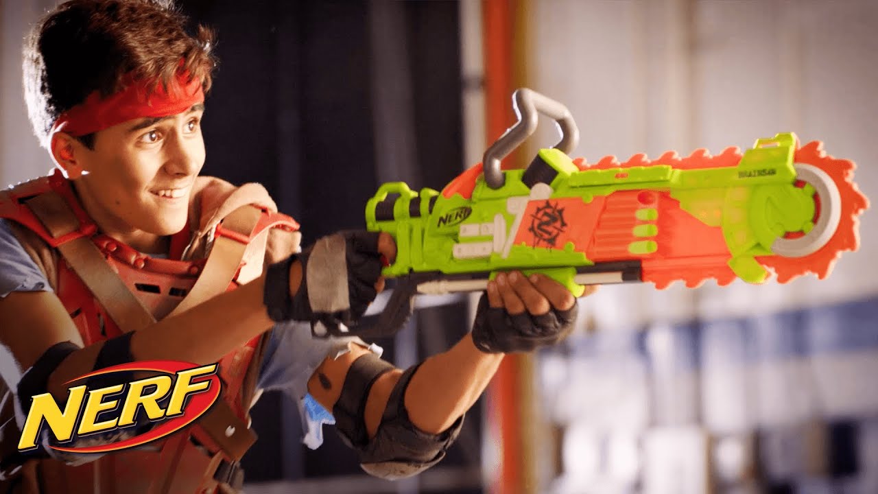 NERF Zombie Strike - 'Brainsaw' Spot - YouTube