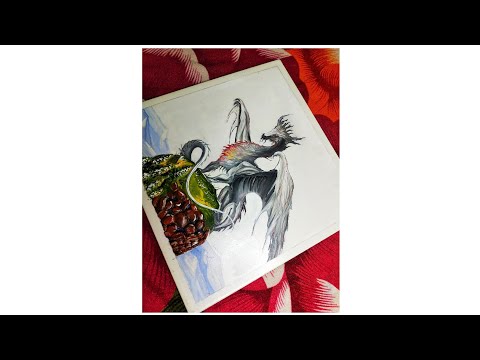 Have a look on my Dragon over tiles / Dragon by acrylic on tiles