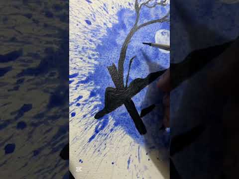 Easy Acrylic Painting 🐬#trending #trendingshorts #viral #tiktok #painting #trend