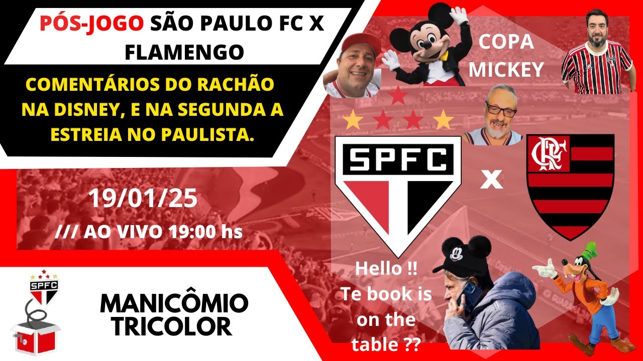 PÓS JOGO - SÃO PAULO FC X FLAMENGO - PASSEIO FLORIDA CUP MICKEY