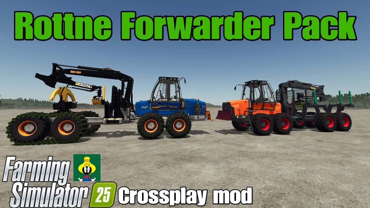 Rottne Forwarder Pack / FS25 crossplay mod