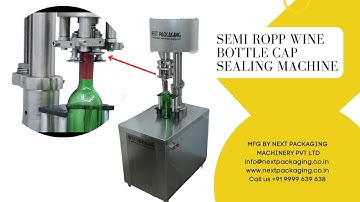 Semi-Auto Roll On Pilfer Proof (ROPP) Capping System | Wine bottle Cap Sealing Machine