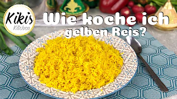 Wie kann man Reis gelb färben?