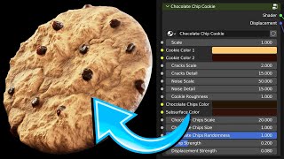 Procedural Chocolate Chip Cookie 🍪 (Material Demo)