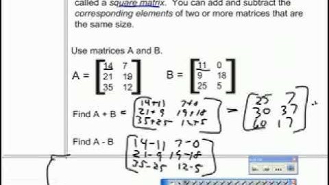 18 Use Matrices to Organize Data
