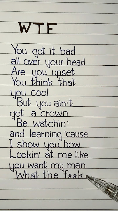 wtf lyrics hugel #wtf #lyrics