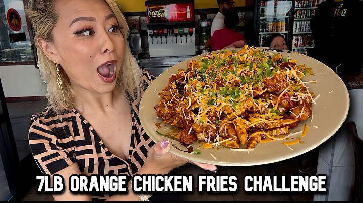 7LB ORANGE CHICKEN FRIES CHALLENGE at Mr. You in Montclair, CA!! #RainaisCrazy