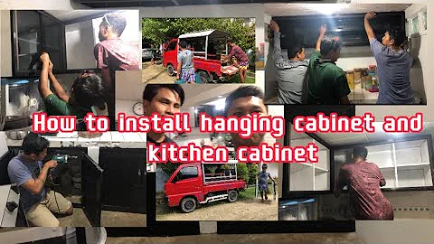 How to install hanging cabinet and kitchen cabinet