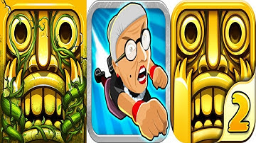 Temple run lost jungle vs Angry gran run vs temple run 2 || Android iPad iOS Gameplay HD IP PLAYGAME