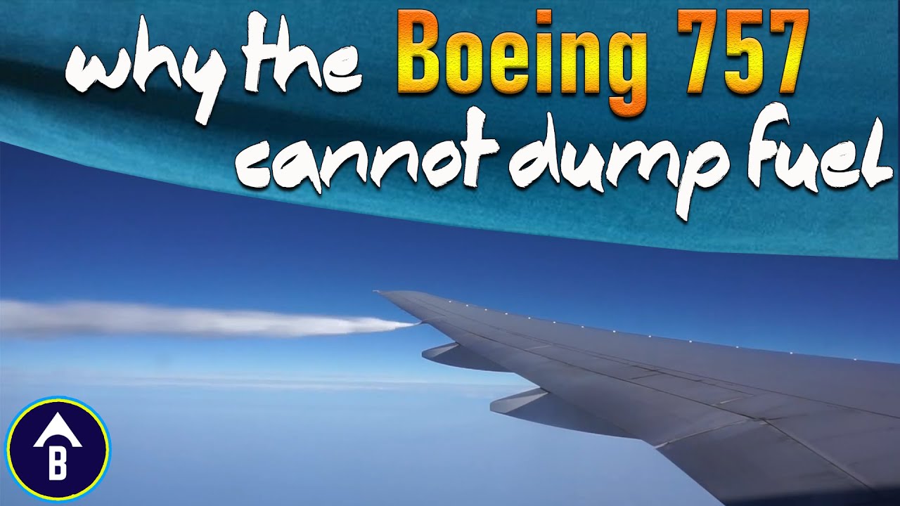 Why the Boeing 757 can't Jettison Fuel ? YouTube