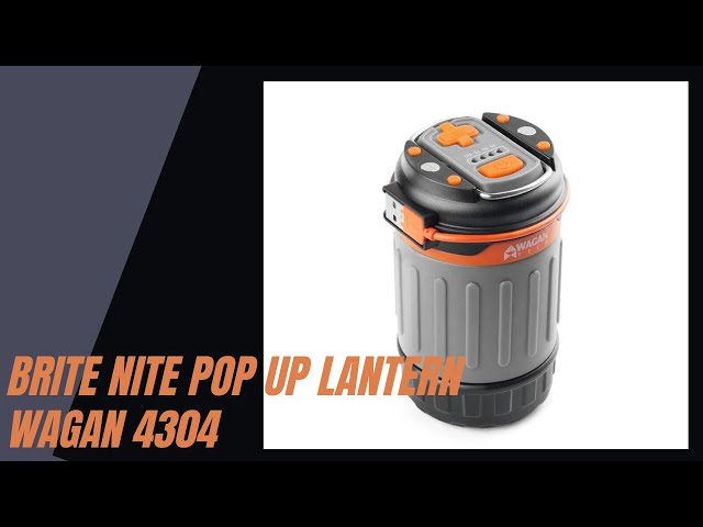 Wagan Brite Nite Flashlight Lantern 4304 Compact Pop Up USB Travel