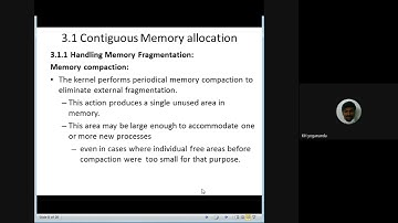 MODULE 3 LECTURE 2:  CONTIGUOUS MEMORY ALLOCATION.  OS 15/17EC553 MEMORY MANAGEMENT VTU 5TH SEM