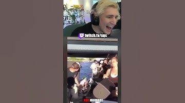 xqc reacts to funny guy on boat #xqc #twitch #trynototlaugh