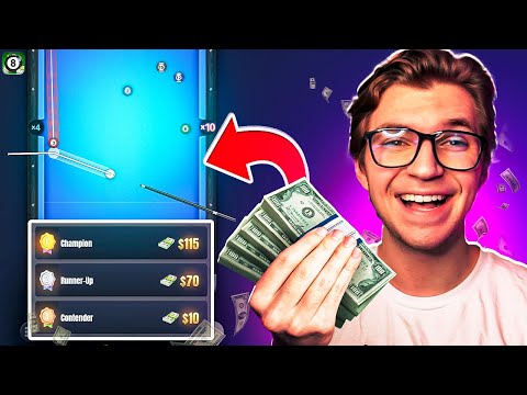 I WON MONEY PLAYING THIS MOBILE GAME! (8 Ball Strike)