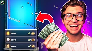 I WON MONEY PLAYING THIS MOBILE GAME! (8 Ball Strike) screenshot 5