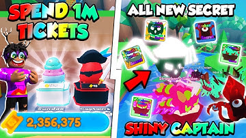 Got NEW KRAKEN😲SPEND 1,000,000 Tickets on New Eggs *SHINY SUNDAE, SHINY CAPTAIN* Summer Part 2 | Ms2