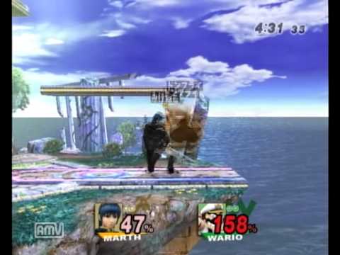 SRT【SSBB】Mikeneko(Marth)　vs Abadango(Wario・Pikumin&orima) W2