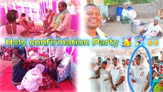 holy confirmation ceremony party//jagda jhirpani rourkela @soyvlogs