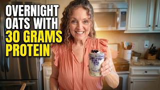 High Protein Overnight Oats | Greek Yogurt &amp; Chia Seeds