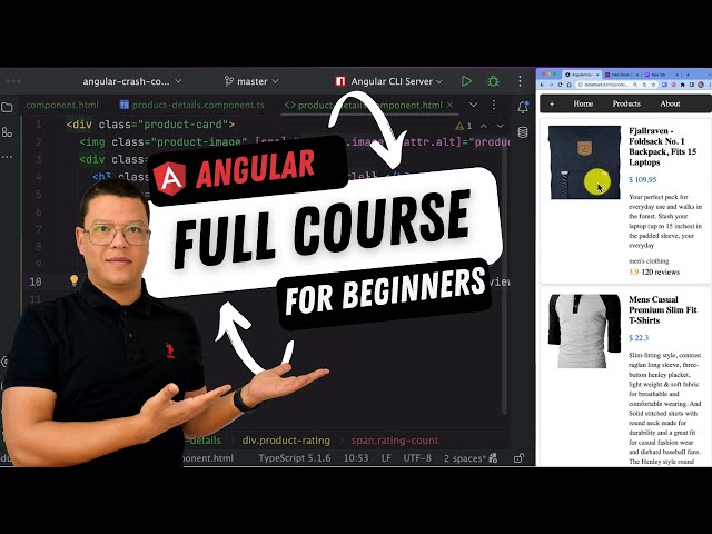 Angular Tutorial For Beginners | 3 Hours Course class=