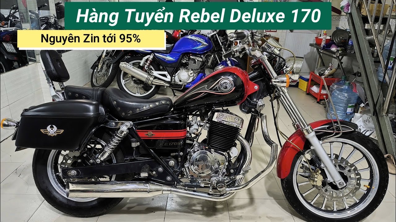 Hàng tuyển Rebel 170 deluxe màu đỏ đen nguyên rin 95% tại Lâm motor 