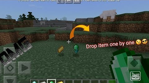 How to drop item one by one !easy 100% work 2021 #minecraft