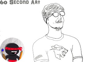How To Draw Mr Beast | Youtubers