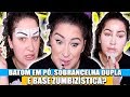 TENTEI FAZER UMA MAKE COM PRODUTOS BIZARROS E RI MUITO! | Duda Fernandes