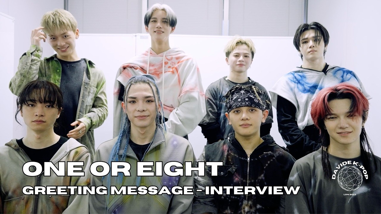 ONE OR EIGHT Exclusive Interview with Davide K-pop Greeting Message ...