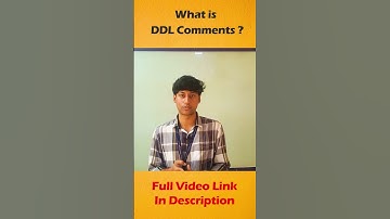 DDl Commands In Sql | தமிழில்   |  in Tamil | #Shorts