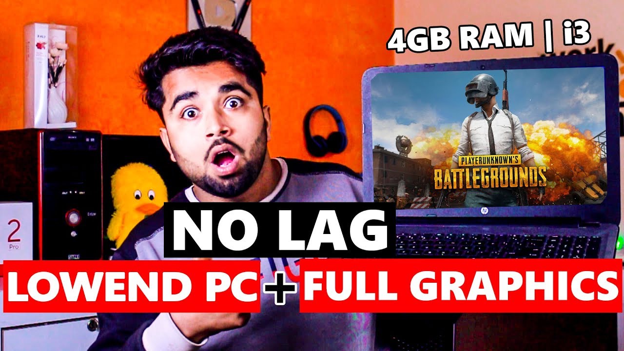 PUBG Mobile On LOW End PC 4 GB RAM NO LAG Full Graphics Best Method 