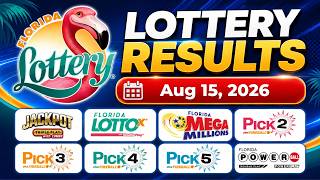 Florida Lottery Results Today - August 15 2026