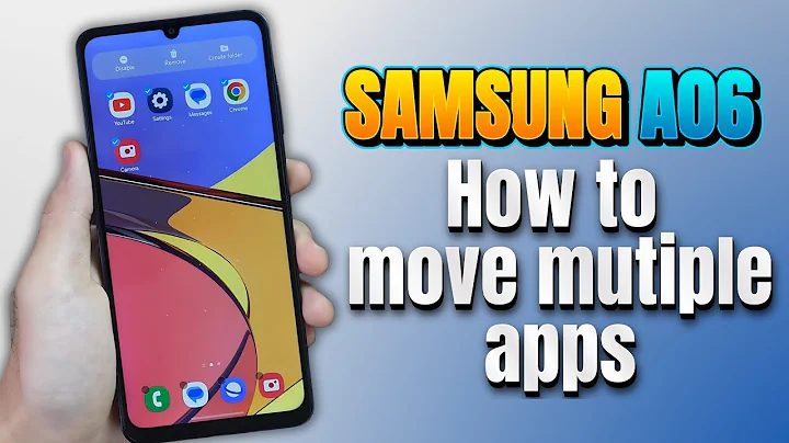 How to Move Multiple apps on the home screen Samsung Galaxy A06