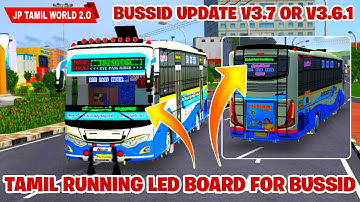 RUNNING LED BOARD FOR BUS SIMULATOR INDONESIA IN TAMIL