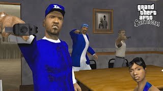 Crips vs Bloods End Of The Line Mission in GTA San Andreas! (Real Gangs)