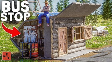 I Built the Unbuildable BUS STOP BASE in rust (200iq)