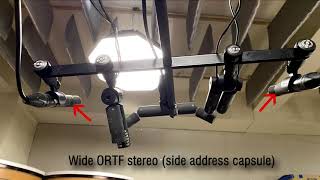String quartet stereo compare, ORTF, wide ORTF, MS, and Blumlein