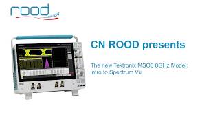Tektronix MSO6 8GHz modell and intro to Spectrum Vu by Fredrik Nordwall