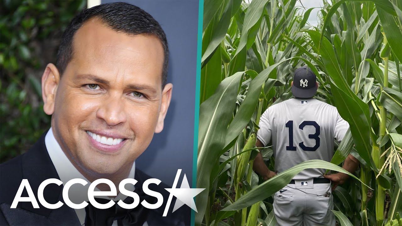 Alex Rodriguez Tours Field Of Dreams Ballpark In Yankees Uniform Ahead Of Big Game
