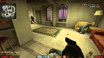 CS:GO - 1v3 Clutch Pistol Round, 1 Glock, 2 Knives.