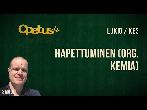 Video: Mitä Otms on orgaanisessa kemiassa?