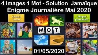 4 Images 1 Mot - Jamaïque - 01/05/2020 - Mai 2020 - Énigme Journalière + Énigme bonus Solution screenshot 4