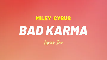 🎵Miley Cyrus (Feat Joan Jett) - Bad Karma (LYRICS)