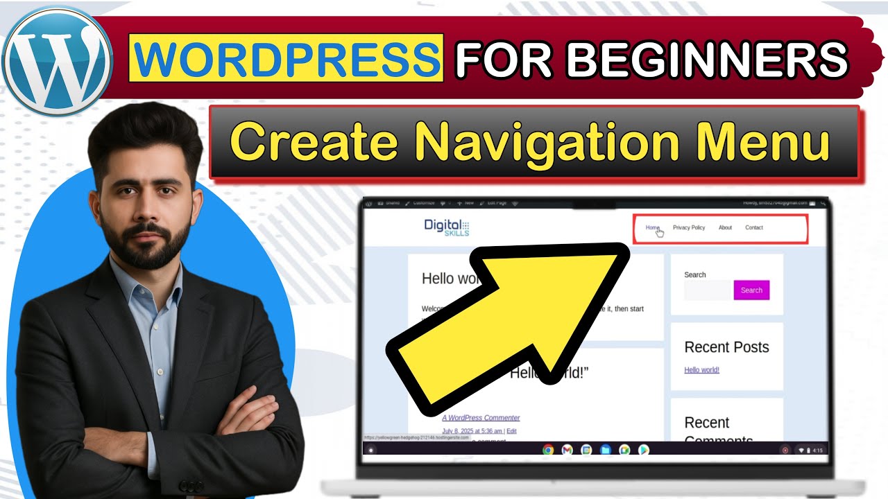 How to Add Menu in Header WordPress Create Navigation Menu in WordPress ...