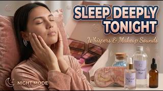 Stress Relief ASMR 💕 Calm Whispering + Relaxing Makeup Sounds | 14Mins