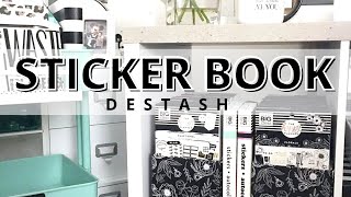 STICKER BOOK DESTASH | ORGANIZING & GETTING RID OF SOME OF HAPPY PLANNER STICKER BOOKS